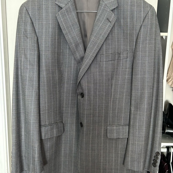 Chaps silk and wool plaid blazer - Picture 3 of 9